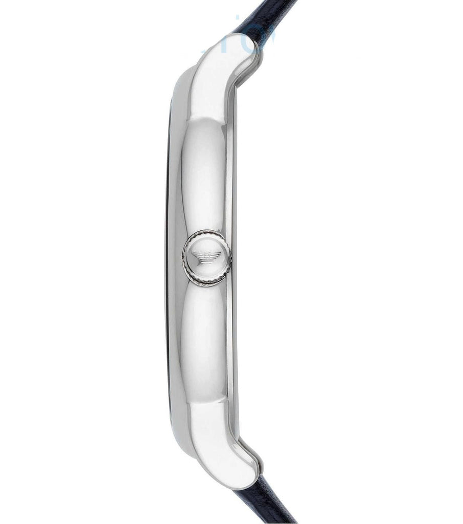 Emporio Armani Dress Quartz Blue Dial Blue Leather Strap Watch For Men - AR2501 Buy Now By Emporio Armani