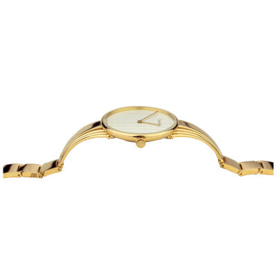Calvin Klein Drift Silver Dial Gold Steel Strap Watch for Women - K6S2N516 Buy Now By Calvin Klein