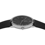 Calvin Klein Minimal Black Dial Black Leather Strap Watch for Men - K3M211C4 Buy Now By Calvin Klein