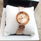 Movado Bold Rose Gold Dial Rose Gold Steel Strap Watch for Women - 3600387 Buy Now By Movado