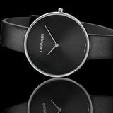 Calvin Klein Full Moon Black Dial Black Leather Strap Watch for Women - K8Y231C1 Buy Now By Calvin Klein