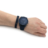 Armani Exchange Outerbanks Chronograph Blue Dial Blue Silicone Strap Watch For Men - AX7128 Buy Now By Armani Exchange