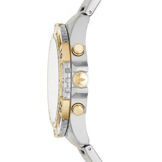 Fossil Garrett Analog Black Dial Two Tone Steel Strap Watch for Men - FS5771 Buy Now By Fossil