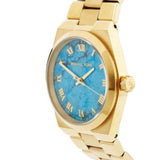 Michael Kors Channing Turquoise Dial Gold Steel Strap Watch For Women - MK5894 Buy Now By Michael Kors