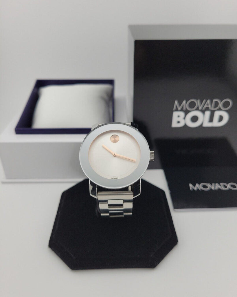 Movado Bold Silver Dial Silver Steel Strap Watch For Women - 3600084 Buy Now By Movado