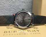 Burberry Heritage Grey Dial Black Leather Strap Watch for Men - BU9024 Buy Now By Burberry