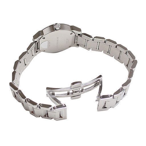 Burberry The City Diamonds Pink Dial Silver Steel Strap Watch for Women - BU9223 Buy Now By Burberry