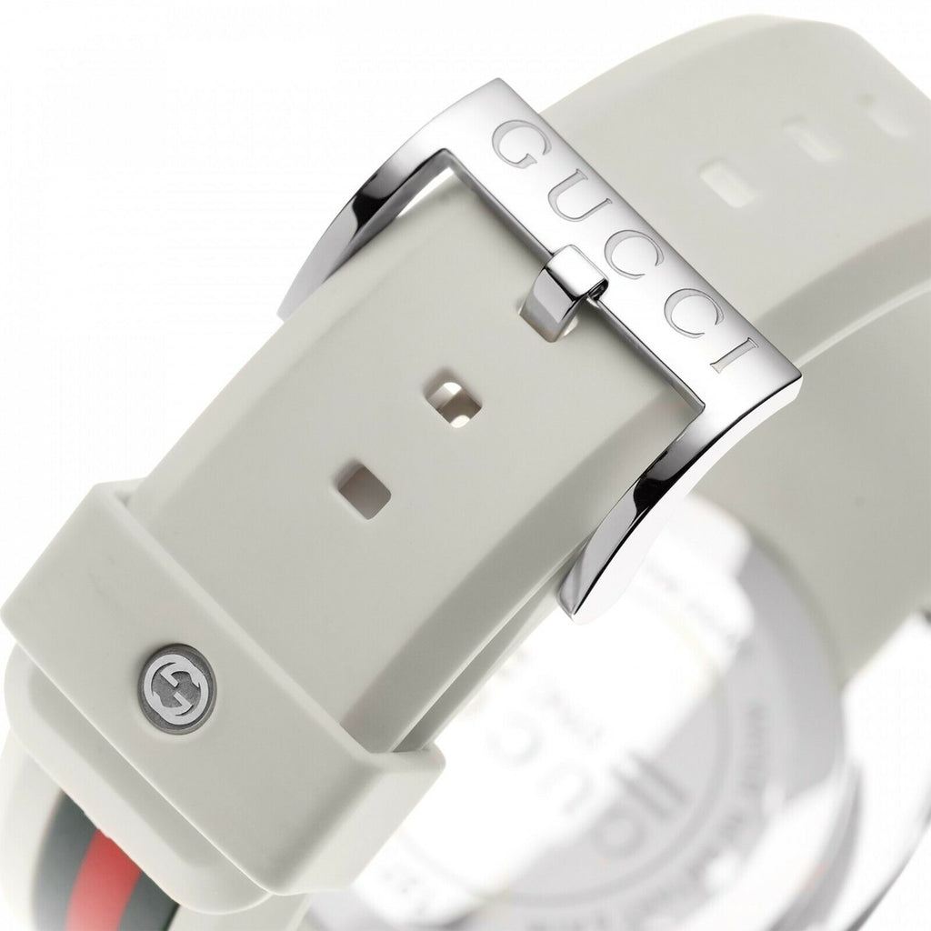 Gucci Sync XXL White Dial White Rubber Strap Watch For Men - YA137102 Buy Now By Gucci