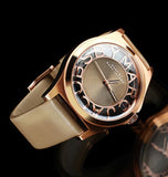 Marc Jacobs Henry Dinky Skeleton Beige Dial Beige Leather Strap Watch for Women - MBM1245 Buy Now By Marc Jacobs