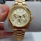 Michael Kors Runway Gold Dial Gold Stainless Steel Strap Watch for Women - MK5055 Buy Now By Michael Kors