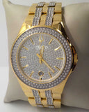 Bulova Crystal Collection Silver Dial Two Tone Steel Strap Watch for Men - 98K102 Buy Now By Bulova