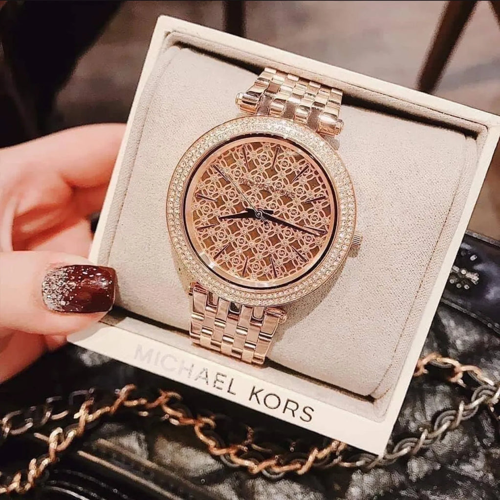 Michael Kors Darci Rose Gold Dial Steel Strap Watch for Women - MK3399 Buy Now By Michael Kors