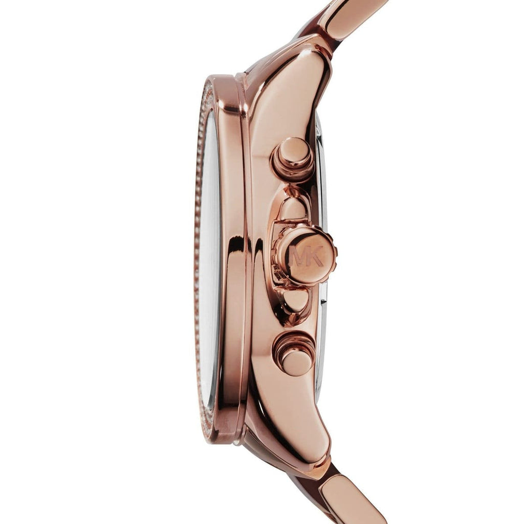 Michael Kors Wren Diamonds Rose Gold Dial Two Tone Steel Strap Watch for Women - MK6159 Buy Now By Michael Kors
