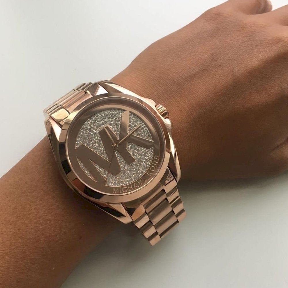 Michael Kors Bradshaw Rose Gold Dial Rose Gold Steel Strap Watch for Women - MK6437 Buy Now By Michael Kors