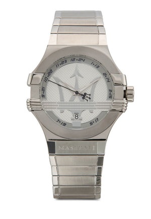 Maserati Potenza Silver Dial Silver Steel Strap Watch For Men - R8853108002 Buy Now By Maserati