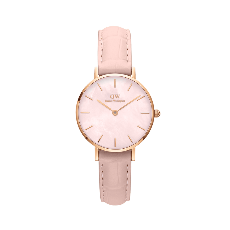 Daniel Wellington Petite Rouge Pink Dial Pink Leather Strap Watch For Women - DW00100511 Buy Now By Daniel Wellington