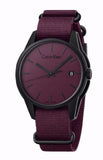 Calvin Klein Tone Maroon Dial Maroon NATO Strap Watch for Men - K7K514UP Buy Now By Calvin Klein