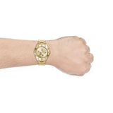 Fossil Garrett Chronograph Gold Dial Gold Steel Strap Watch for Men - FS5772 Buy Now By Fossil