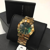 Marc Jacobs Amy Green Dial Gold Steel Strap Watch for Women - MBM8609 Buy Now By Marc Jacobs