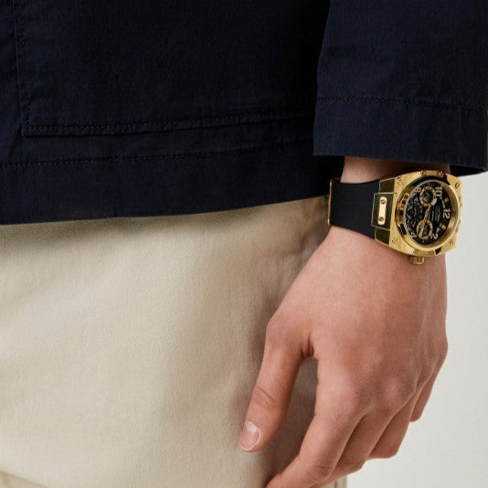 Guess Prodigy Black Dial Black Silicone Strap Watch For Men - GW0569G2 Buy Now By Guess