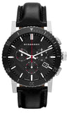 Burberry The City Black Dial Black Leather Strap Watch for Men - BU9382 Buy Now By Burberry