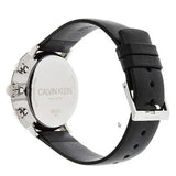 Calvin Klein High Noon Chronograph Black Dial Black Leather Strap Watch for Men - K8M271C1 Buy Now By Calvin Klein