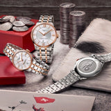 Tissot Chemin des Tourelles Powermatic 80 Helvetic Pride Silver Dial Two Tone Steel Strap Watch for Men - T099.407.22.038.01