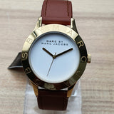 Marc Jacobs Blade White Dial Brown Leather Strap Watch for Women - MBM1218 Buy Now By Marc Jacobs