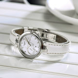 Tissot T Trend Flamingo Valentines Mother of Pearl White Dial White Leather Strap Watch For Women - T094.210.16.111.01 Buy Now By Tissot