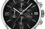 Tissot T Classic Chemin Des Tourelles Chronograph Black Dial Black Leather Strap Watch For Men - T099.427.16.058.00 Buy Now By Tissot