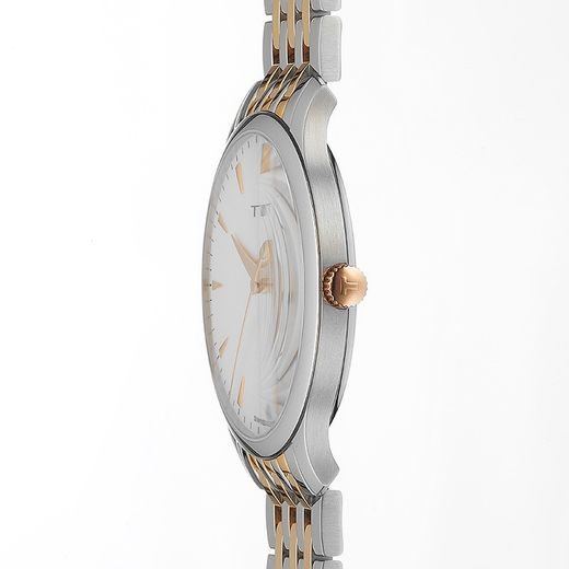 Tissot T Classic Tradition White Dial Two Tone Mesh Bracelet Watch For Men - T063.610.22.037.01 Buy Now By Tissot