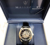 Maserati Traguardo Automatic Black Dial Black Leather Strap Watch For Men - R8871612001 Buy Now By Maserati