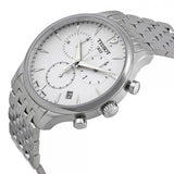 Tissot T Classic Tradition Chronograph White Dial Silver Steel Strap Watch For Men - T063.617.11.037.00 Buy Now By Tissot