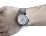 Tissot T Classic Tradition Chronograph White Dial Silver Steel Strap Watch For Men - T063.617.11.037.00 Buy Now By Tissot