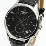 Tissot T Classic Tradition Chronograph Black Dial Black Leather Strap Watch For Men - T063.617.16.057.00 Buy Now By Tissot