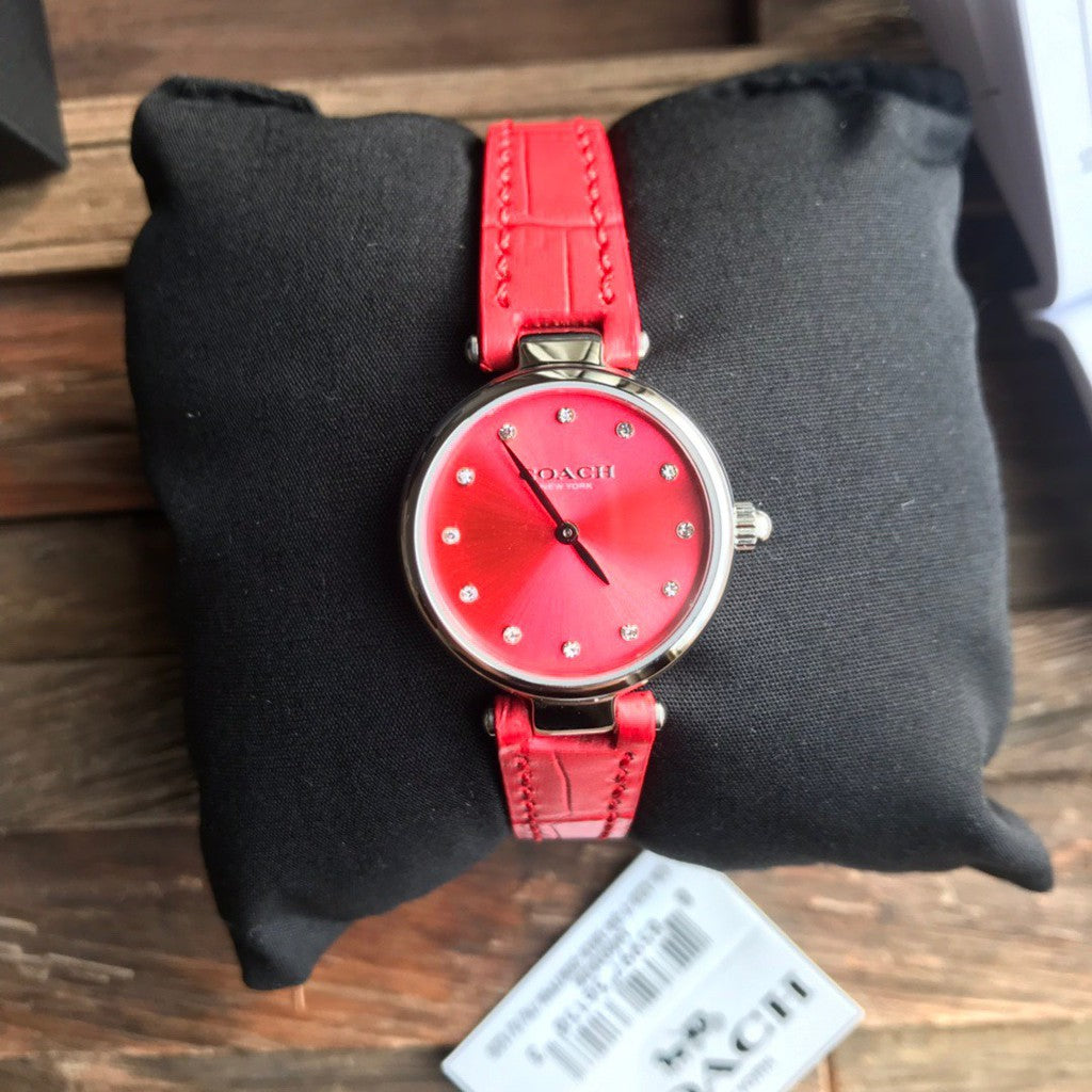 Coach Park Pink Dial Pink Leather Strap Watch for Women - 14503536 Buy Now By Coach