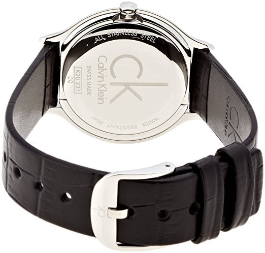 Calvin Klein Skirt Black Dial Black Leather Strap Watch for Women - K2U231C1 Buy Now By Calvin Klein
