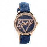 Guess Little Flirt Quartz Blue Dial Blue Leather Strap Watch For Women - W0456L6 Buy Now By Guess