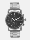 Fossil The Commuter Black Dial Grey Steel Strap Watch for Men - FS5400 Buy Now By Fossil