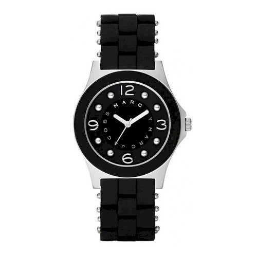 Marc Jacobs Pelly Black Dial Black Silicone Strap Watch for Women - MBM2541 Buy Now By Marc Jacobs
