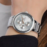 Tommy Hilfiger Joy Chronograph Silver Dial Silver Steel Strap Watch For Women - 1782532 Buy Now By Tommy Hilfiger