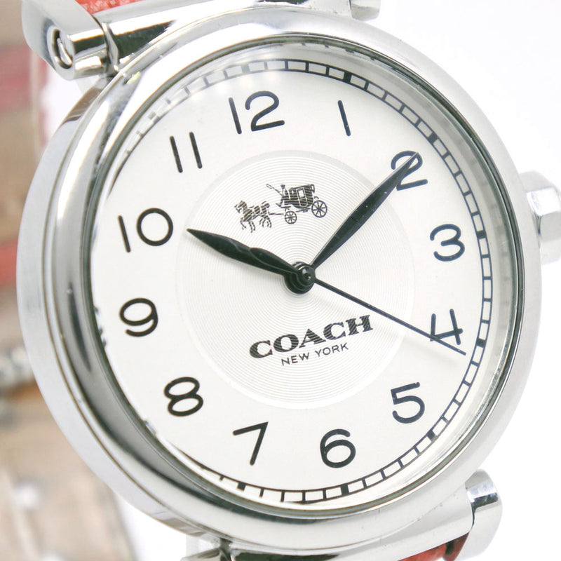 Coach Madison White Dial Black Leather Strap Watch for Women - 14502406 Buy Now By Coach