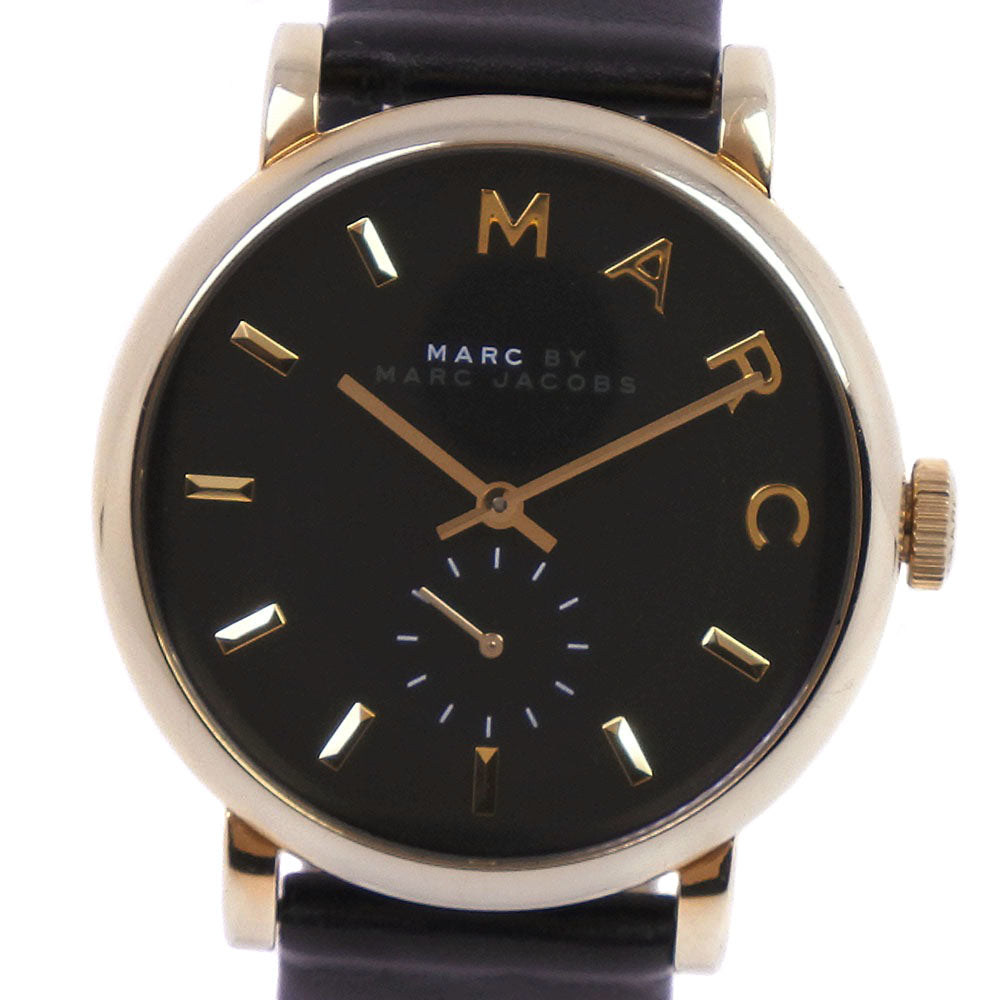 Marc Jacobs Baker Black Dial Black Leather Strap Watch for Women - MBM1269 Buy Now By Marc Jacobs