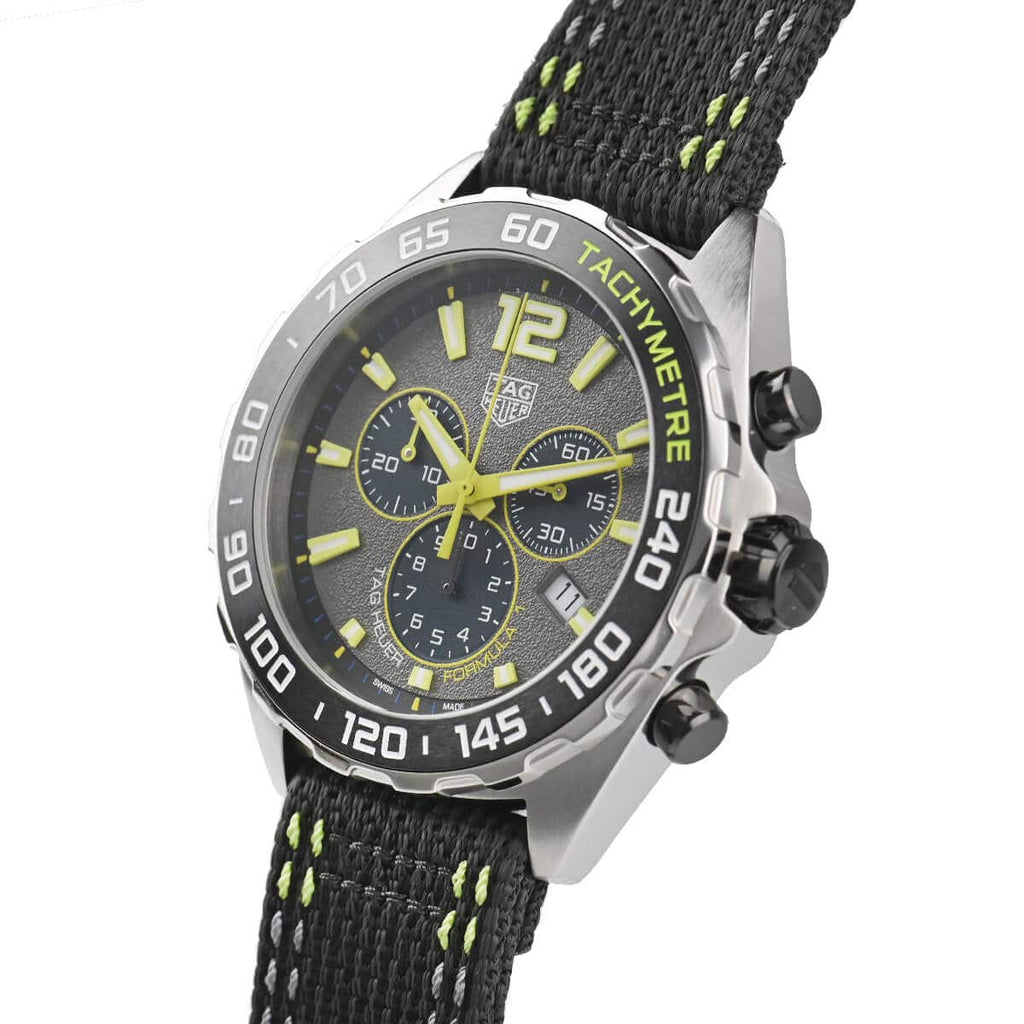 Tag Heuer Formula 1 Chronograph Grey Dial Black Nylon Strap Watch for Men - CAZ101AG.FC8304 Buy Now By Tag Heuer