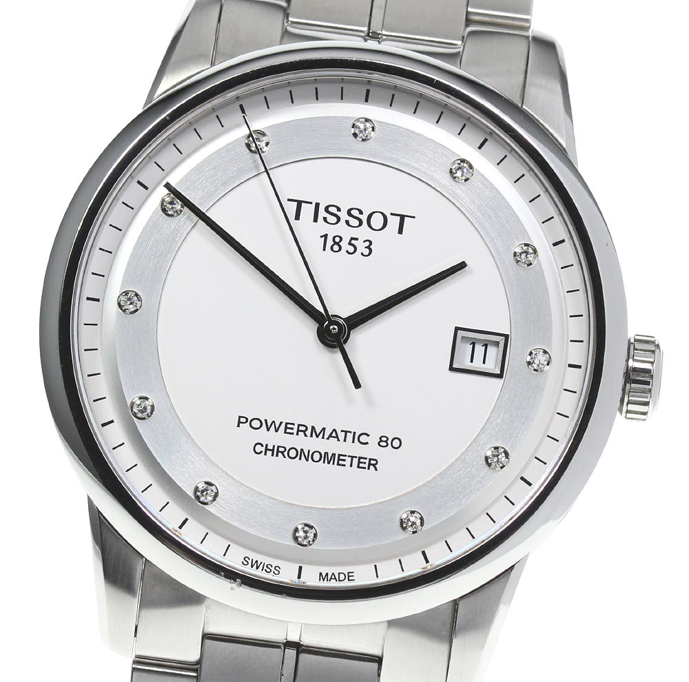 Tissot T Classic Luxury Powermatic 80 White Dial Silver Steel Strap Watch For Men - T086.408.11.016.00 Buy Now By Tissot