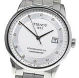 Tissot T Classic Luxury Powermatic 80 White Dial Silver Steel Strap Watch For Men - T086.408.11.016.00 Buy Now By Tissot