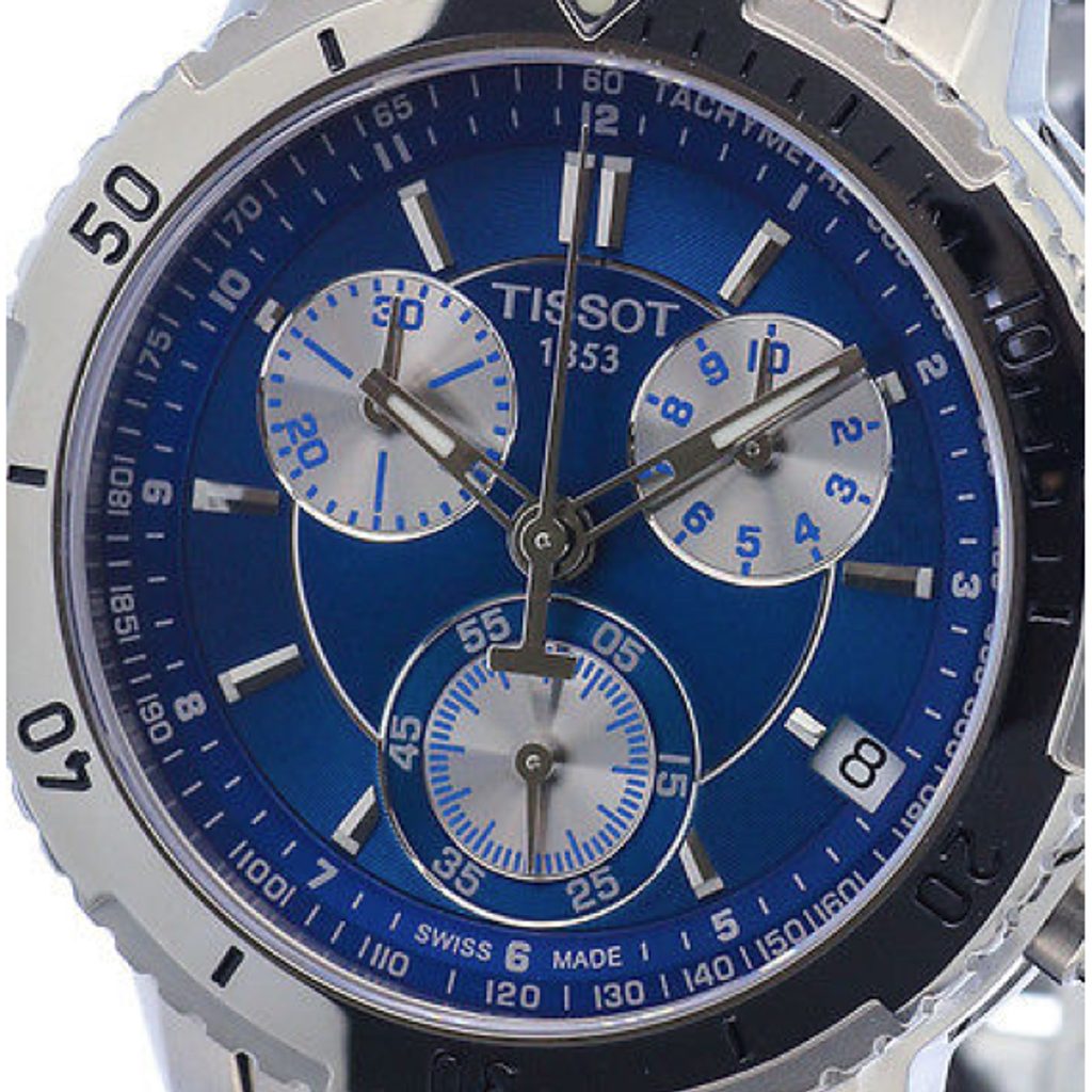Tissot T Sport PRS 200 Chronograph Blue Dial Silver Steel Strap Watch For Men - T067.417.11.041.00 Buy Now By Tissot