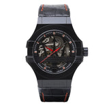 Maserati Potenza Automatic Black Dial Black Leather Strap Watch For Men - R8821108008 Buy Now By Maserati