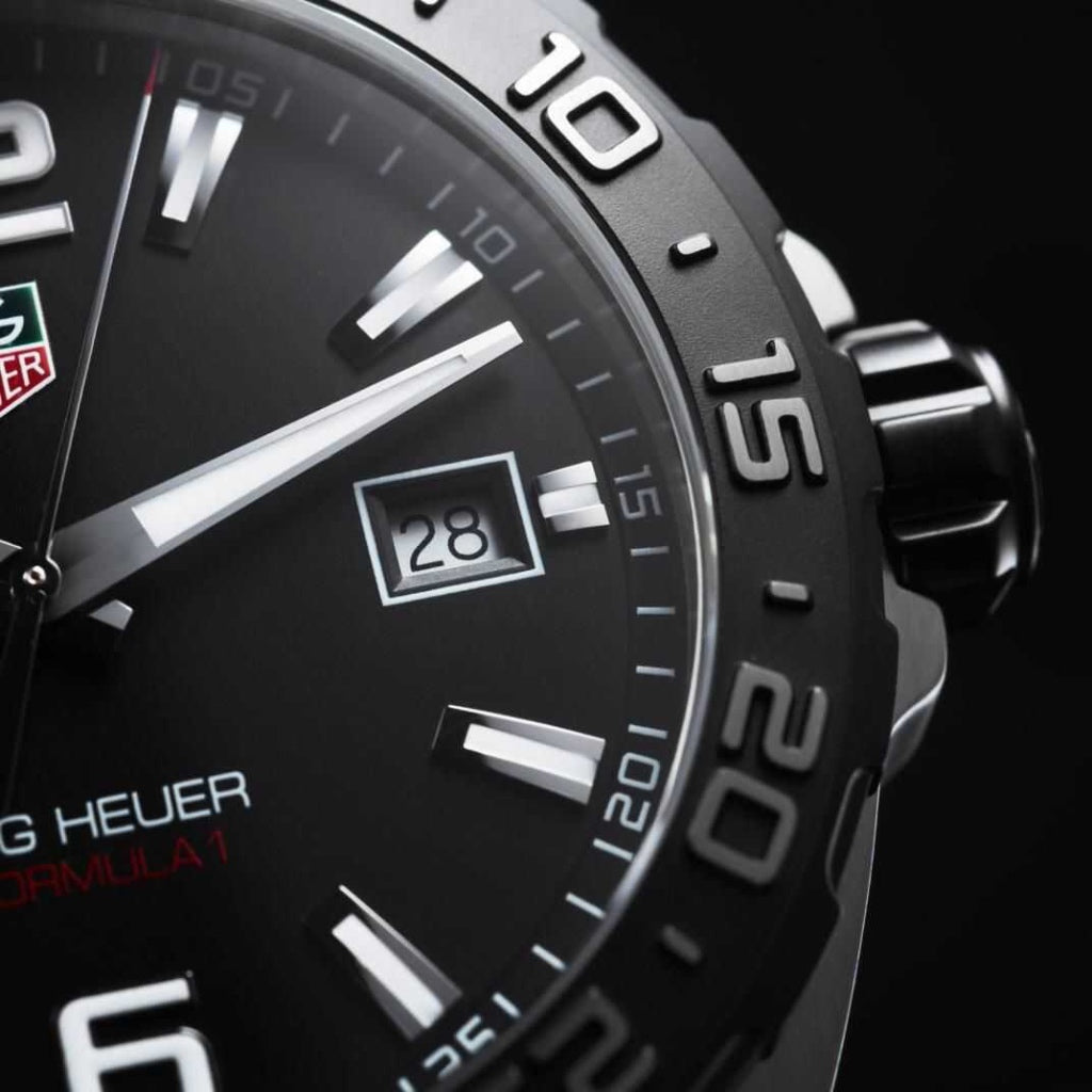 Tag Heuer Formula 1 Quartz Black Dial Black Rubber Strap Watch for Men - WAZ1110.FT8023 Buy Now By Tag Heuer