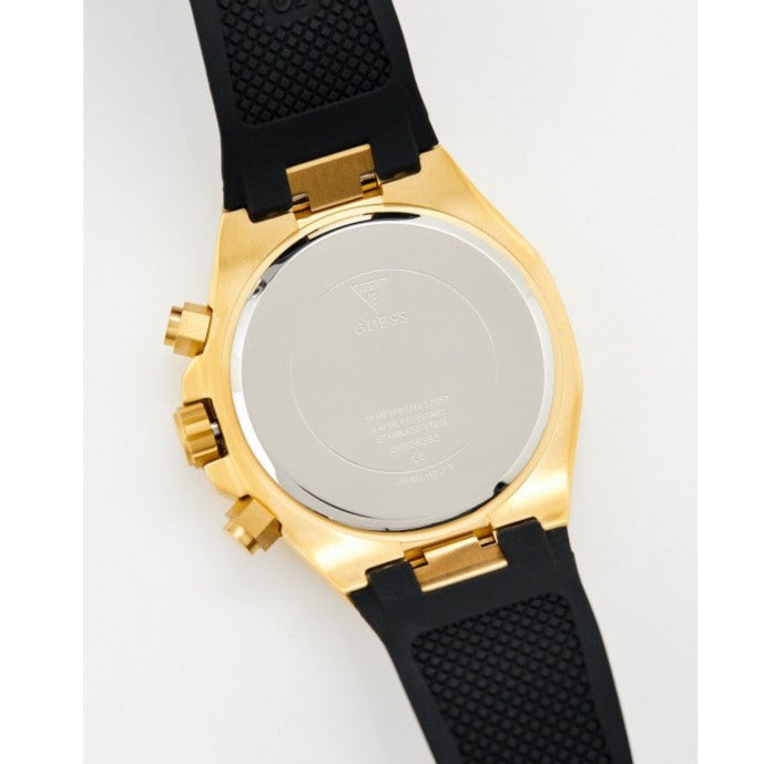Guess Empire Chronograph Quartz Black Dial Black Silicon Strap Watch For Men - GW0583G2 Buy Now By Guess